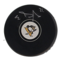 Evgeni Malkin Signed Penguins Logo Hockey Puck (JSA) at PristineAuction.com
