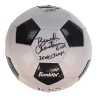 Brandi Chastain Signed Franklin Soccer Ball Inscribed "2x WC Champs" & "6 USA" (Schwartz) at PristineAuction.com