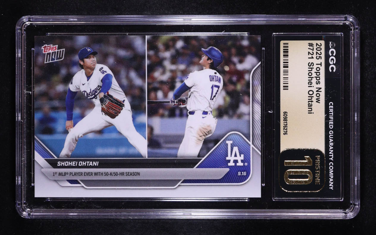 Shohei Ohtani 2025 Topps Now #721 (CGC Pristine 10) at PristineAuction.com Shohei Ohtani 2025 Topps Now #721 (CGC Pristine 10) at PristineAuction.com