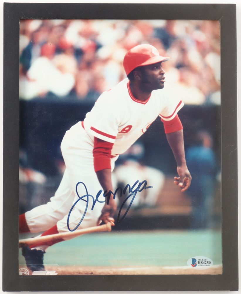 Joe Morgan Signed Reds Custom Framed Photo (Beckett) at PristineAuction.com Joe Morgan Signed Reds Custom Framed Photo (Beckett) at PristineAuction.com