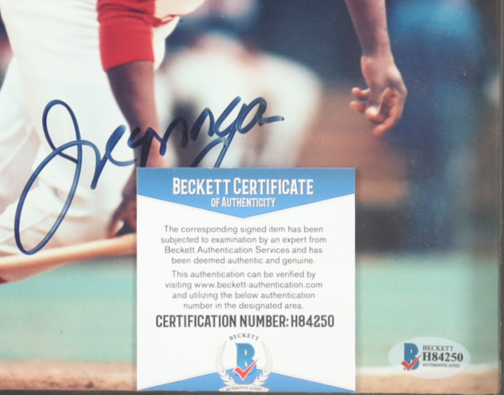 Joe Morgan Signed Reds Custom Framed Photo (Beckett) at PristineAuction.com Joe Morgan Signed Reds Custom Framed Photo (Beckett) at PristineAuction.com