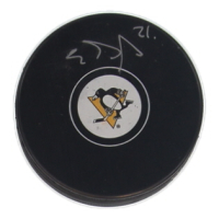 Evgeni Malkin Signed Penguins Logo Hockey Puck (JSA) at PristineAuction.com