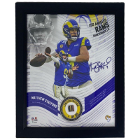 Matthew Stafford LE Rams Custom Framed Game-Used Football Piece Collage (Fanatics) at PristineAuction.com