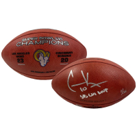 Cooper Kupp Signed LE Official NFL "The Duke" Super Bowl LVI Logo Game Ball Football Inscribed "SB LVI MVP" (Fanatics) at PristineAuction.com