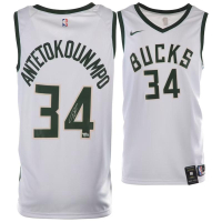 Giannis Antetokounmpo Signed Bucks Nike Jersey (Fanatics) at PristineAuction.com