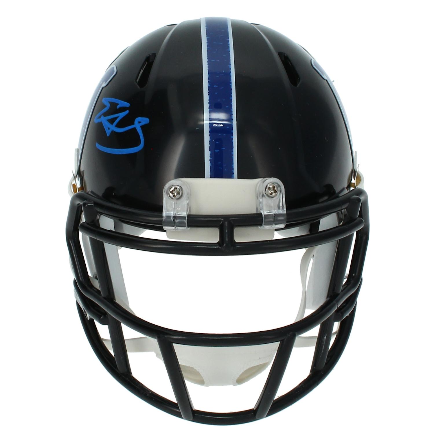 Edgerrin James Signed Colts Speed Mini Helmet (Beckett) at PristineAuction.com Edgerrin James Signed Colts Speed Mini Helmet (Beckett) at PristineAuction.com