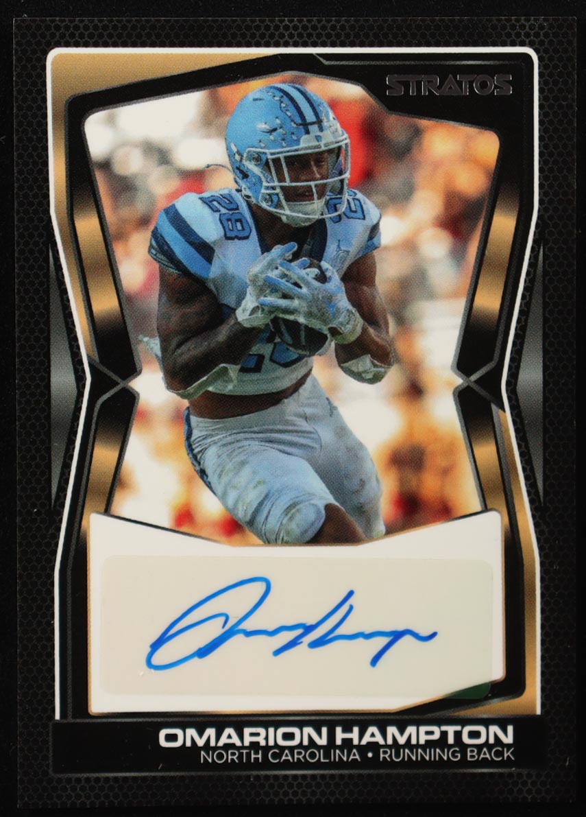 Omarion Hampton 2024 Pulse Stratos Signatures #OH #15/20 RC at PristineAuction.com Omarion Hampton 2024 Pulse Stratos Signatures #OH #15/20 RC at PristineAuction.com