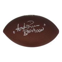 Andre Rison Signed NFL Football Inscribed "Bad Moon" (Schwartz) at PristineAuction.com