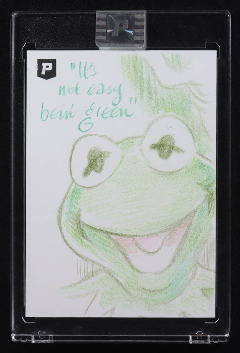 Kermit The Frog | The Muppets | Original Art Sketch Card by Guy Gilchrist (1/1 Original Art) at PristineAuction.com Kermit The Frog | The Muppets | Original Art Sketch Card by Guy Gilchrist (1/1 Original Art) at PristineAuction.com