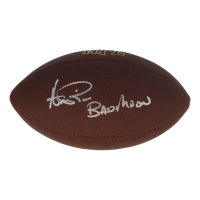 Andre Rison Signed NFL Football Inscribed "Bad Moon" (Schwartz) at PristineAuction.com