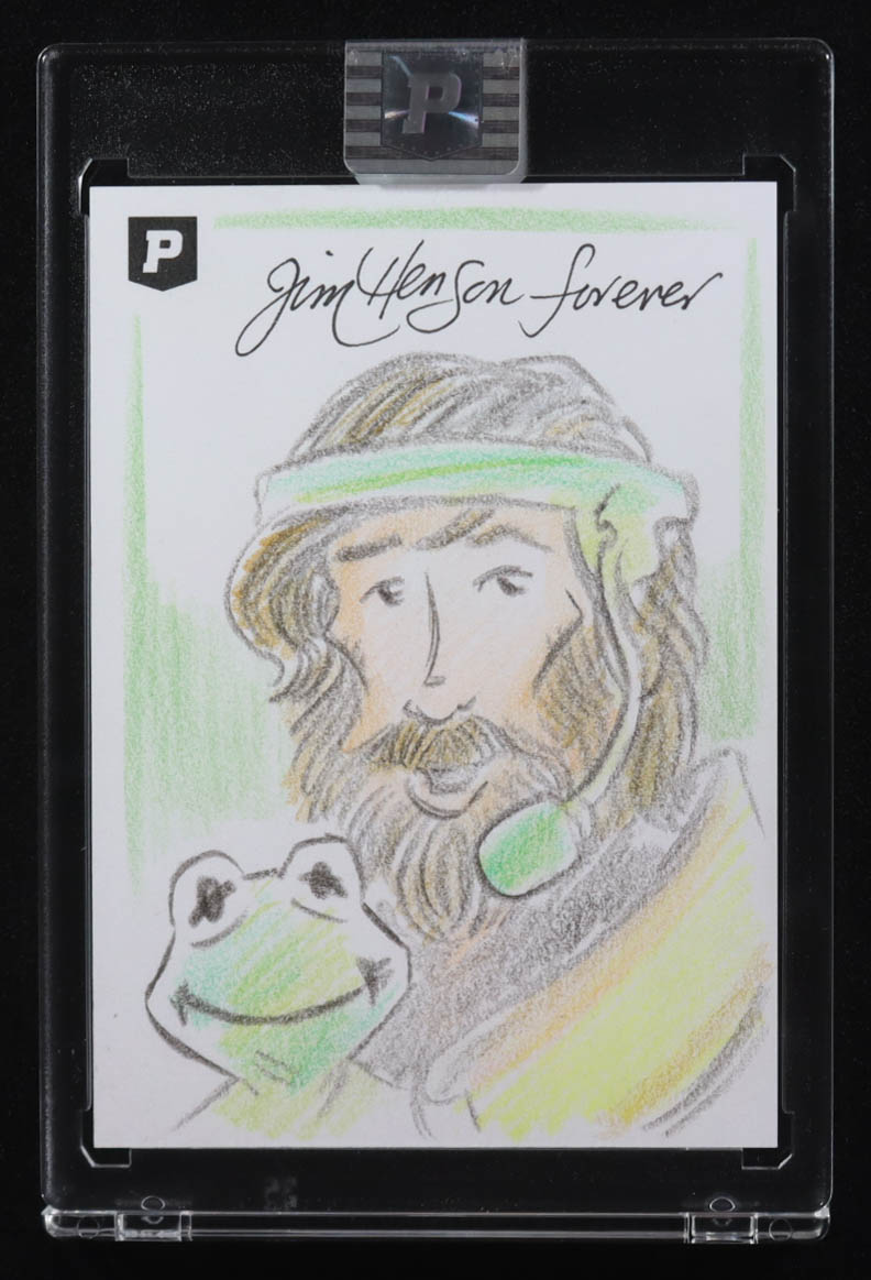 Kermit The Frog & Jim Henson | The Muppets | Original Art Sketch Card by Guy Gilchrist (1/1 Original Art) at PristineAuction.com Kermit The Frog & Jim Henson | The Muppets | Original Art Sketch Card by Guy Gilchrist (1/1 Original Art) at PristineAuction.com