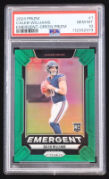 Caleb Williams 2024 Panini Emergent Green Prizm #1 RC (PSA 10) at PristineAuction.com