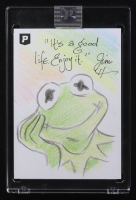 Kermit The Frog & Jim Henson | The Muppets | Original Art Sketch Card by Guy Gilchrist (1/1 Original Art) at PristineAuction.com