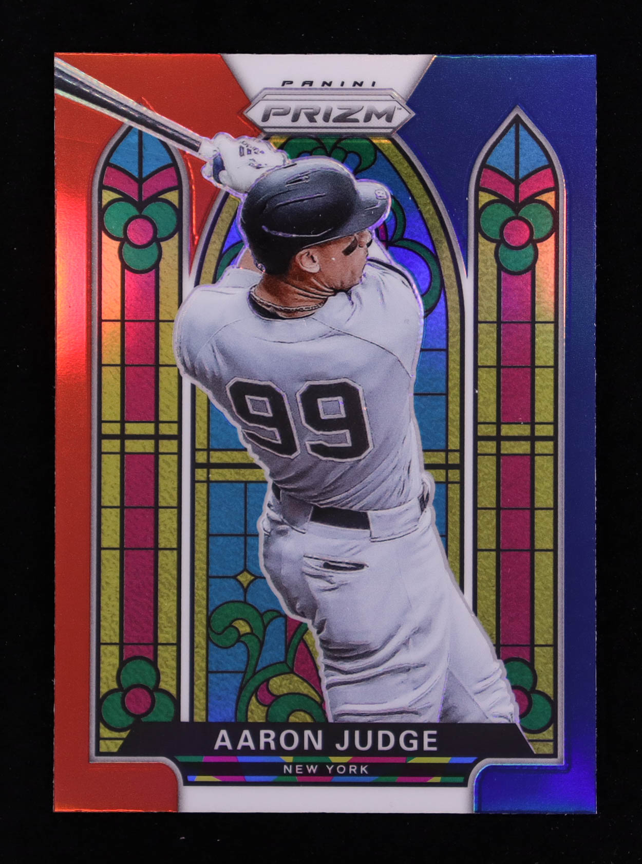 Aaron Judge 2021 Panini Prizm Stained Glass Prizms Red White and Blue #5 at PristineAuction.com Aaron Judge 2021 Panini Prizm Stained Glass Prizms Red White and Blue #5 at PristineAuction.com