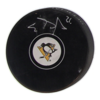 Evgeni Malkin Signed Penguins Logo Hockey Puck (JSA) at PristineAuction.com