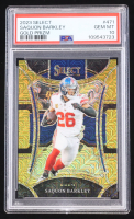 Saquon Barkley 2023 Panini Select Gold Prizm #471 #05/10 (PSA 10) at PristineAuction.com