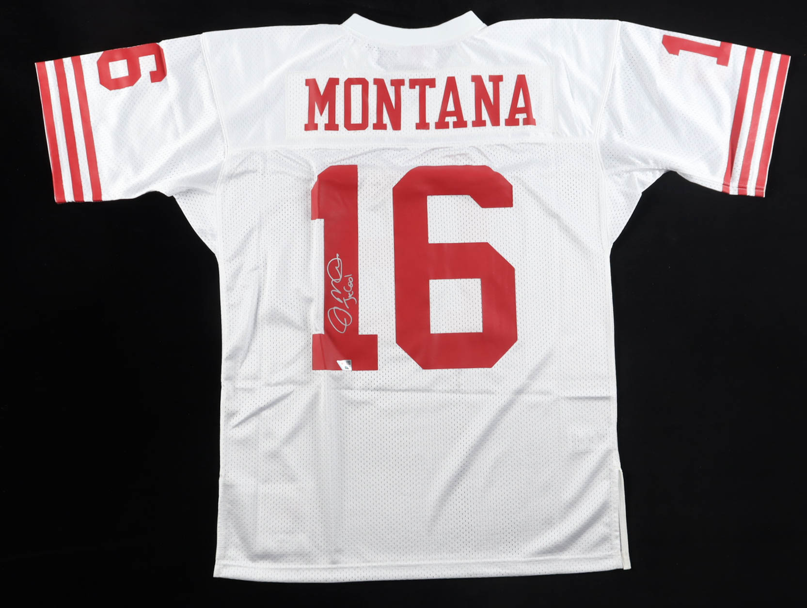 Joe Montana Signed 49ers Mitchell & Ness Authentic Jersey Inscribed "Joe Cool" (Fanatics) at PristineAuction.com Joe Montana Signed 49ers Mitchell & Ness Authentic Jersey Inscribed "Joe Cool" (Fanatics) at PristineAuction.com
