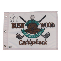 Chevy Chase Signed "Caddyshack" Bushwood Golf Pin Flag (Schwartz) at PristineAuction.com
