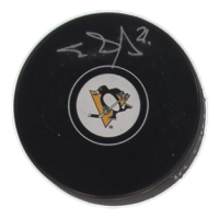 Evgeni Malkin Signed Penguins Logo Hockey Puck (JSA) at PristineAuction.com