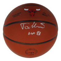 Toni Kukoc Signed Bulls Logo NBA Basketball Inscribed "HOF 21" (Schwartz) at PristineAuction.com