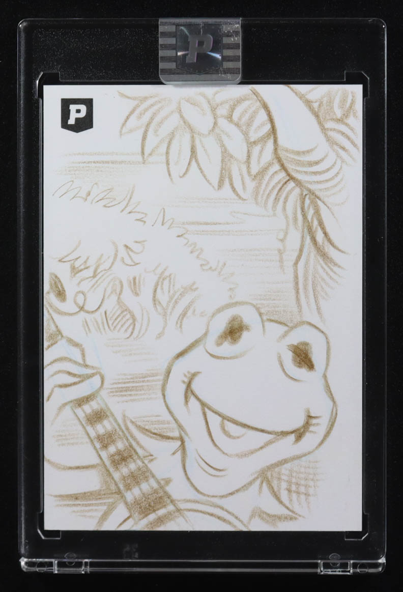 Kermit The Frog | The Muppets | Original Art Sketch Card by Guy Gilchrist (1/1 Original Art) at PristineAuction.com Kermit The Frog | The Muppets | Original Art Sketch Card by Guy Gilchrist (1/1 Original Art) at PristineAuction.com