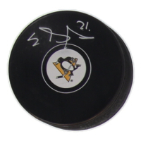 Evgeni Malkin Signed Penguins Logo Hockey Puck (JSA) at PristineAuction.com