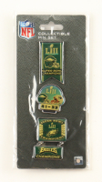 Philadelphia Eagles Super Bowl LII Logo Pin Set at PristineAuction.com