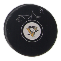 Evgeni Malkin Signed Penguins Logo Hockey Puck (JSA) at PristineAuction.com