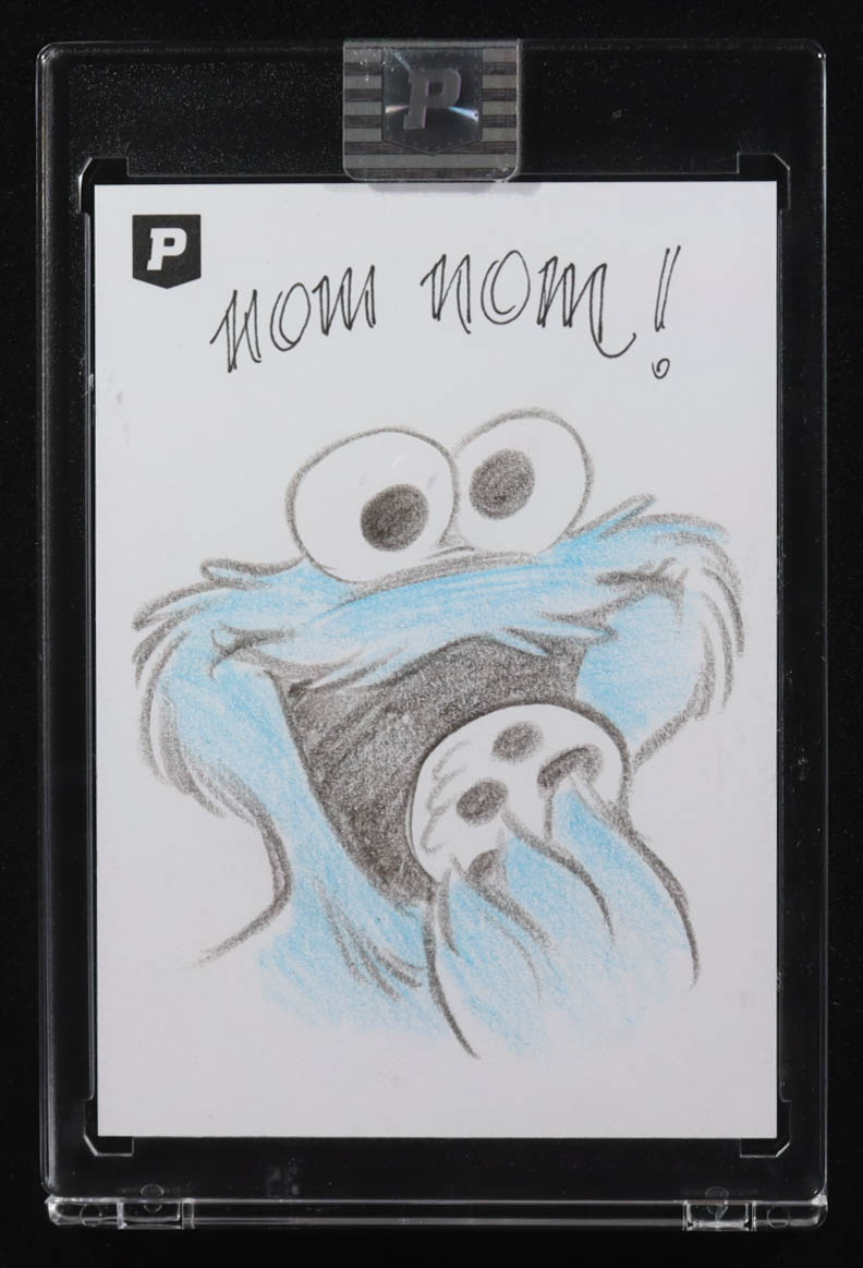 Cookie Monster | The Muppets | Original Art Sketch Card by Guy Gilchrist (1/1 Original Art) at PristineAuction.com Cookie Monster | The Muppets | Original Art Sketch Card by Guy Gilchrist (1/1 Original Art) at PristineAuction.com