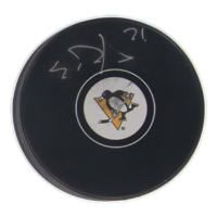 Evgeni Malkin Signed Penguins Logo Hockey Puck (JSA) at PristineAuction.com