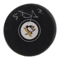 Evgeni Malkin Signed Penguins Logo Hockey Puck (JSA) at PristineAuction.com
