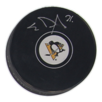 Evgeni Malkin Signed Penguins Logo Hockey Puck (JSA) at PristineAuction.com
