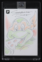 Michelangelo | Teenage Mutant Ninja Turtles | Original Art Sketch Card by Guy Gilchrist (1/1 Original Art) at PristineAuction.com