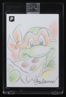 Michelangelo | Teenage Mutant Ninja Turtles | Original Art Sketch Card by Guy Gilchrist (1/1 Original Art) at PristineAuction.com