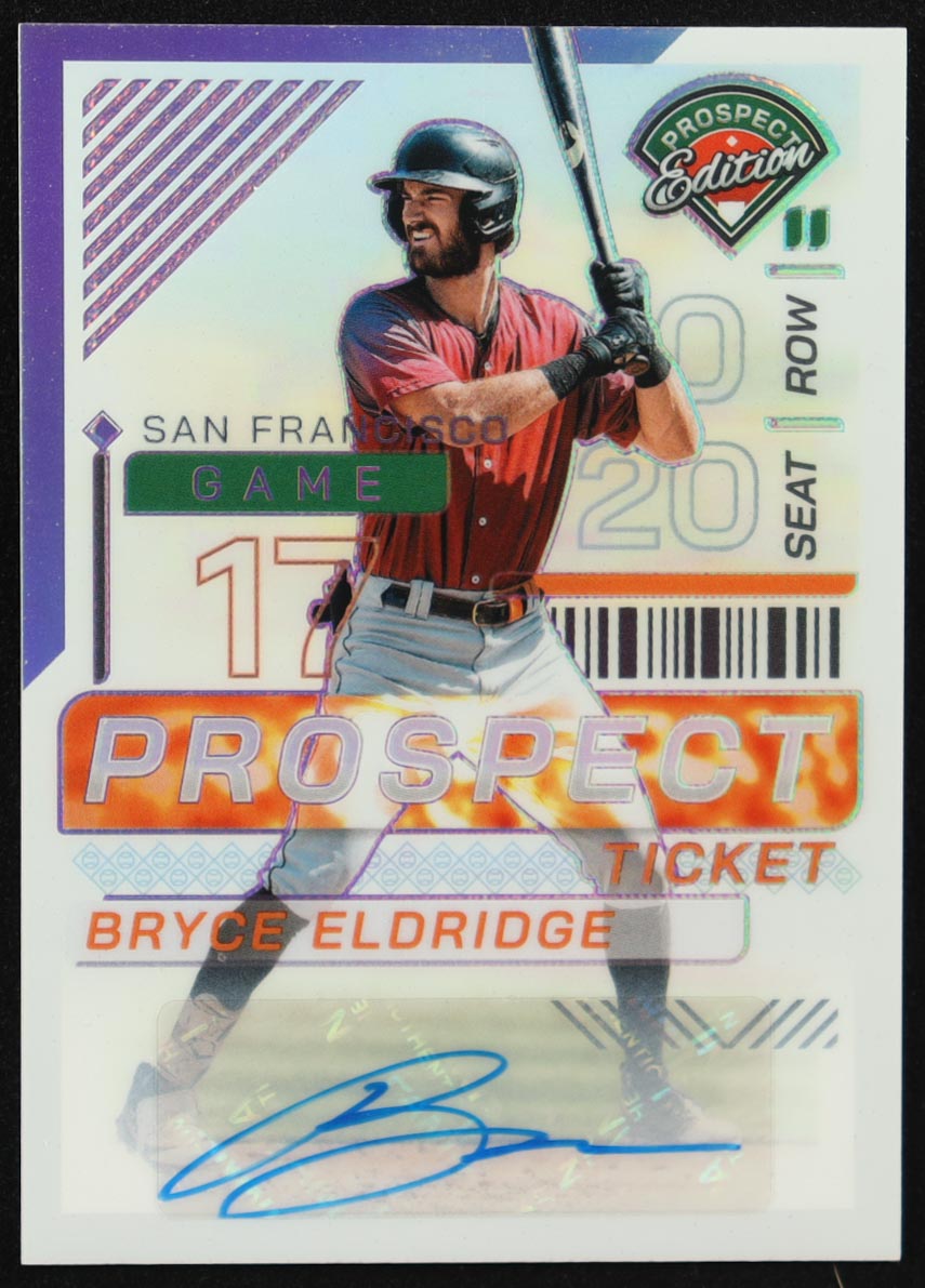 Bryce Eldridge 2024 Panini Prospect Edition Holo Prospect Ticket Signatures Silver #132 RC at PristineAuction.com Bryce Eldridge 2024 Panini Prospect Edition Holo Prospect Ticket Signatures Silver #132 RC at PristineAuction.com