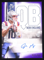 Drake Maye 2024 Topps Signature Class Rookie Purple Variation Autographs #RCA-DM RC #071/100 at PristineAuction.com