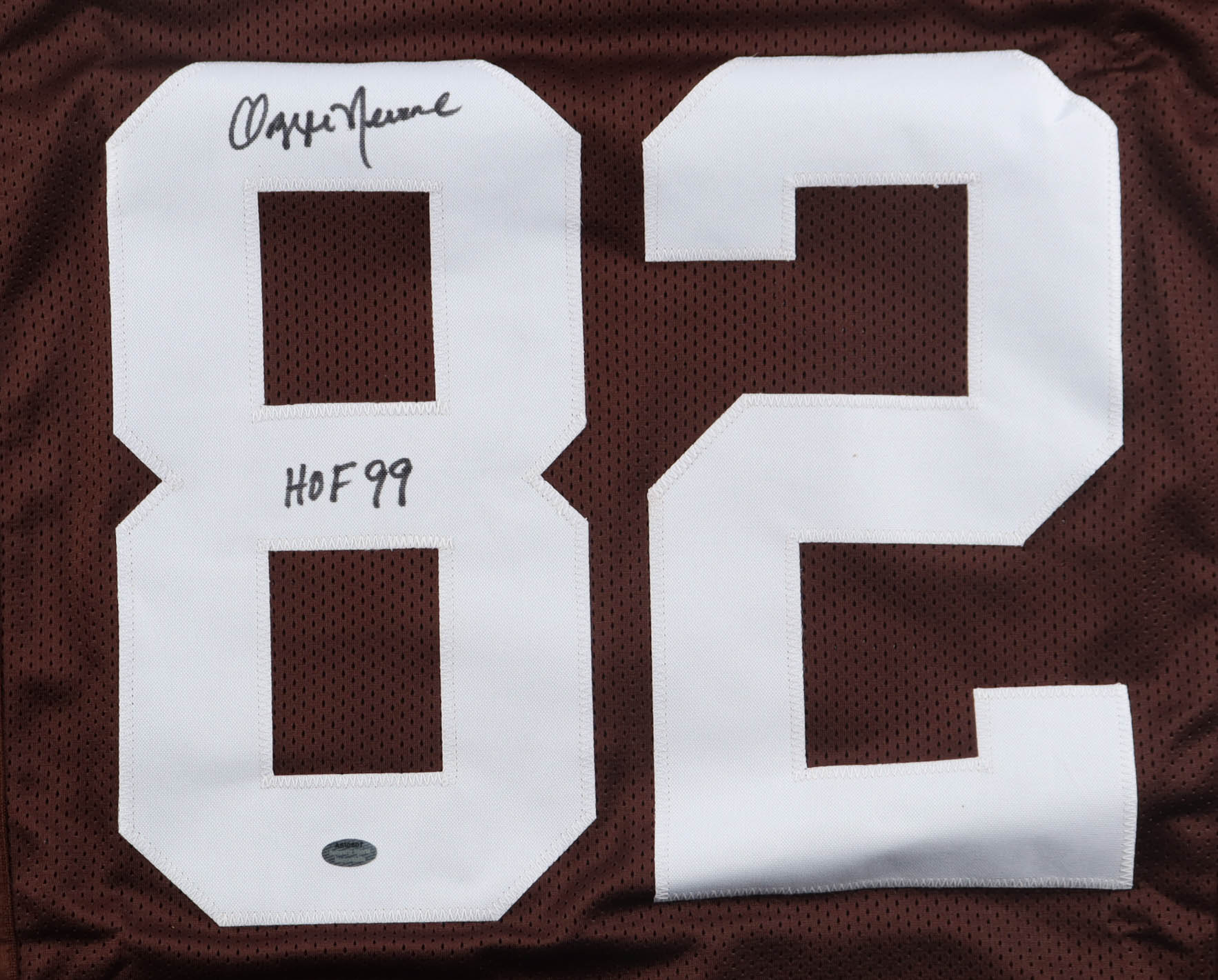 Ozzie Newsome Signed Jersey Inscribed "HOF 99" (Schwartz) at PristineAuction.com Ozzie Newsome Signed Jersey Inscribed "HOF 99" (Schwartz) at PristineAuction.com