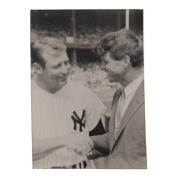 Vintage "Mickey Mantle Meets President John F. Kennedy" 5x7 Photo at PristineAuction.com