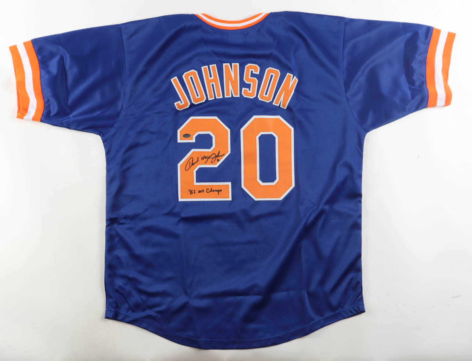 Howard "HoJo" Johnson Signed Jersey Inscribed "86 WS Champs" (Schwartz) at PristineAuction.com Howard "HoJo" Johnson Signed Jersey Inscribed "86 WS Champs" (Schwartz) at PristineAuction.com