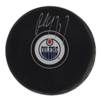 Paul Coffey Signed Oilers Logo Hockey Puck (Schwartz) at PristineAuction.com