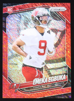 Emeka Egbuka 2025 Panini Prizm Red Shimmer #351 RC #34/49 at PristineAuction.com