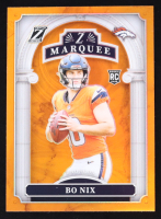 Bo Nix 2024 Panini Zenith Marquee Orange #4 RC at PristineAuction.com
