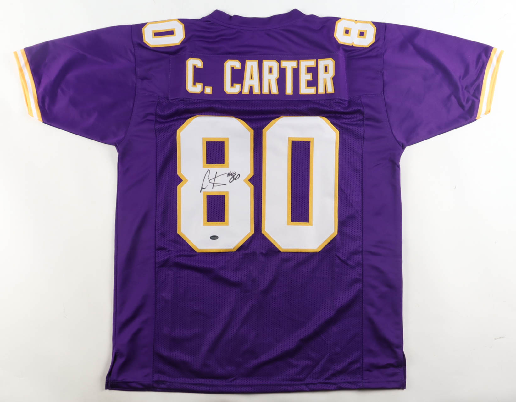 Cris Carter Signed Jersey (Schwartz) at PristineAuction.com Cris Carter Signed Jersey (Schwartz) at PristineAuction.com