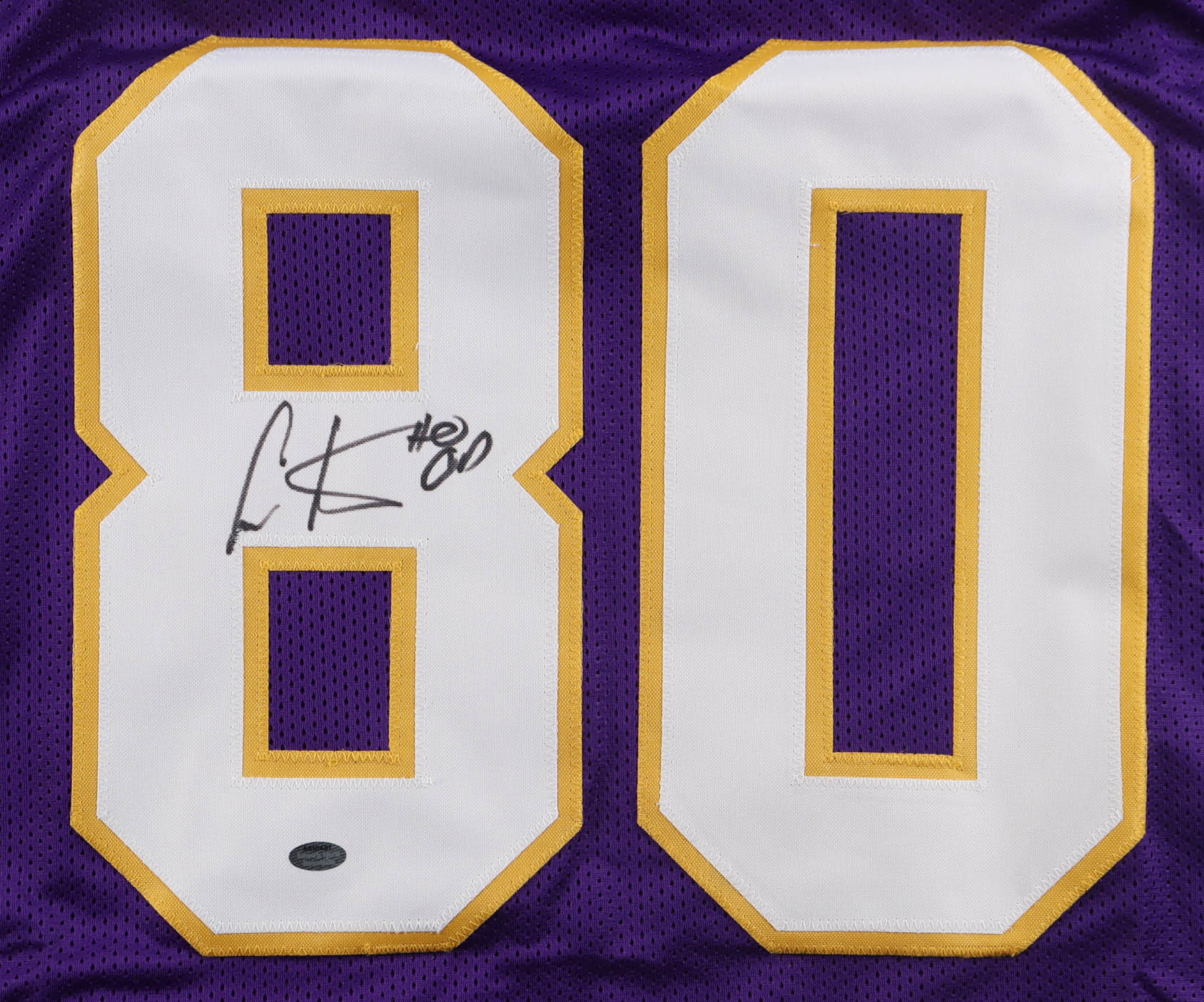 Cris Carter Signed Jersey (Schwartz) at PristineAuction.com Cris Carter Signed Jersey (Schwartz) at PristineAuction.com