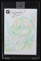 Michelangelo | Teenage Mutant Ninja Turtles | Original Art Sketch Card by Guy Gilchrist (1/1 Original Art) at PristineAuction.com