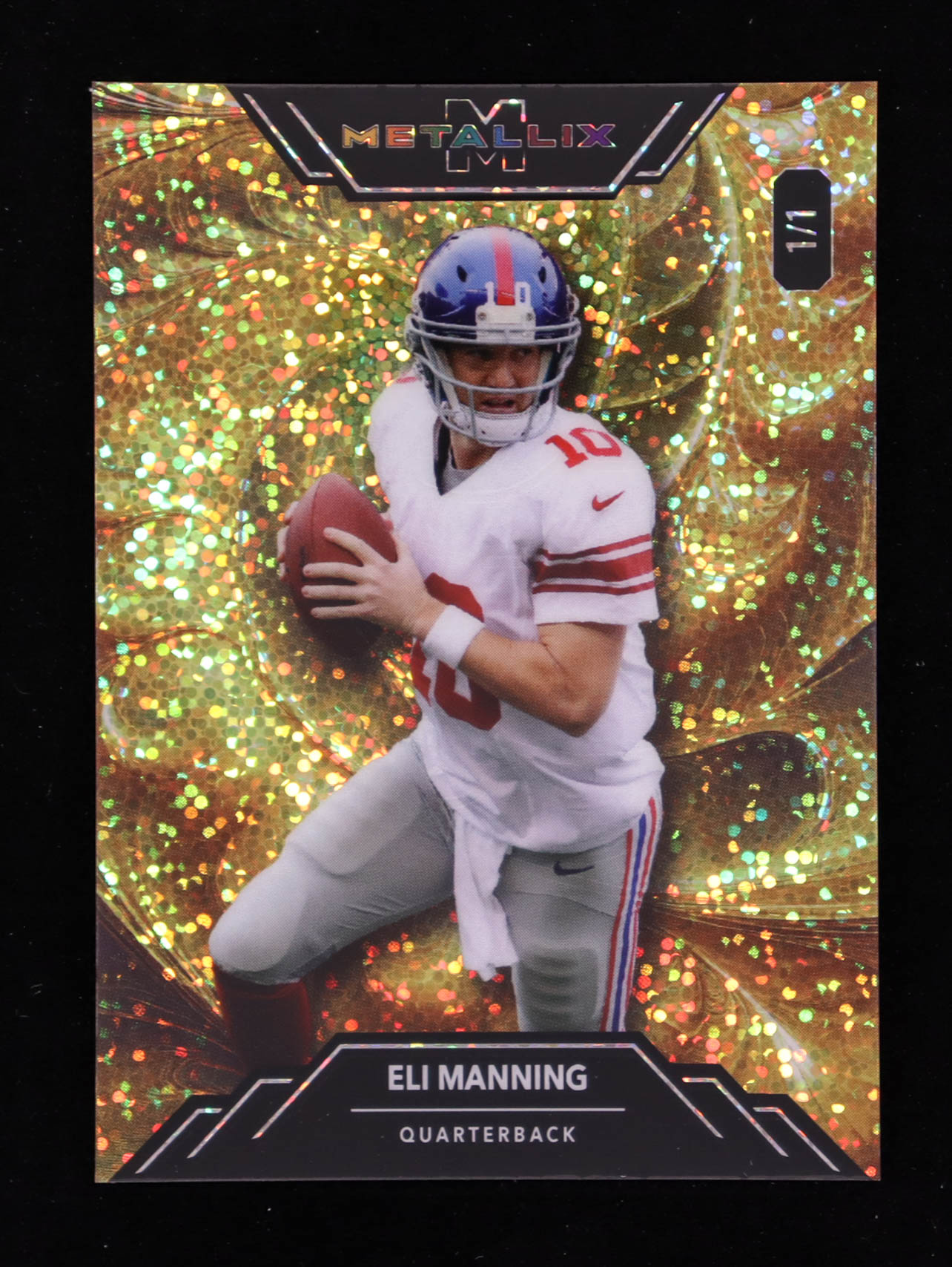 Eli Manning 2025 Wild Card Metallix Gold Sparkle #EM #1/1 at PristineAuction.com Eli Manning 2025 Wild Card Metallix Gold Sparkle #EM #1/1 at PristineAuction.com