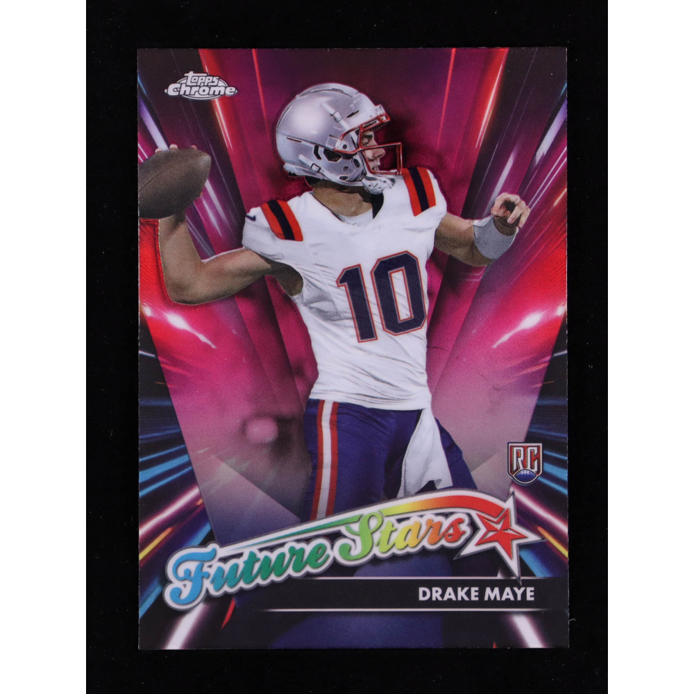 Drake Maye 2024 Topps Chrome Future Stars Pink Refractors #FS3 RC at PristineAuction.com