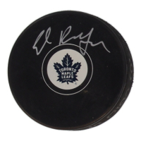 Ed Belfour Signed Maple Leafs Logo Hockey Puck (Schwartz) at PristineAuction.com