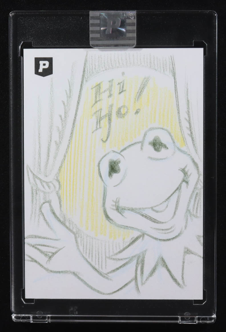 Kermit The Frog | The Muppets | Original Art Sketch Card by Guy Gilchrist (1/1 Original Art) at PristineAuction.com Kermit The Frog | The Muppets | Original Art Sketch Card by Guy Gilchrist (1/1 Original Art) at PristineAuction.com