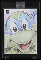 Leonardo | Teenage Mutant Ninja Turtles | Original Art Sketch Card by Guy Gilchrist (1/1 Original Art) at PristineAuction.com